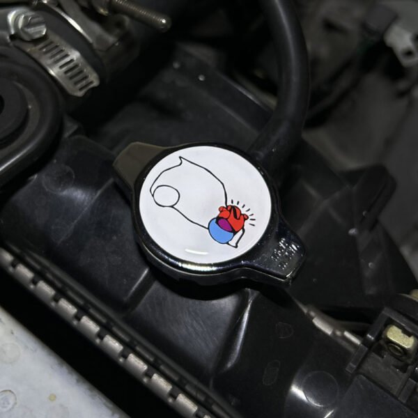 FF Heart Epoxy 3D Button Sticker