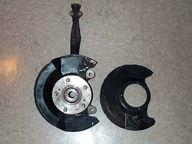 Modified ITR hub pressed into DA knuckle